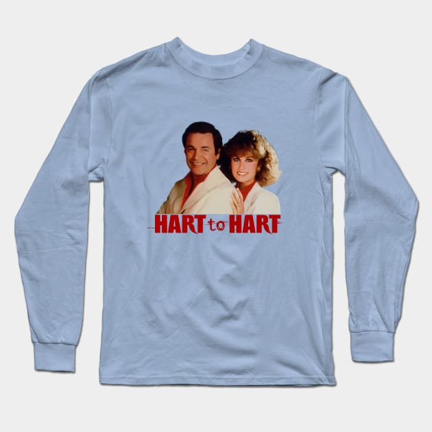 Hart to Hart -  Robert Wagner, Stefanie Powers - 80s Tv Show Long Sleeve T-Shirt by wildzerouk